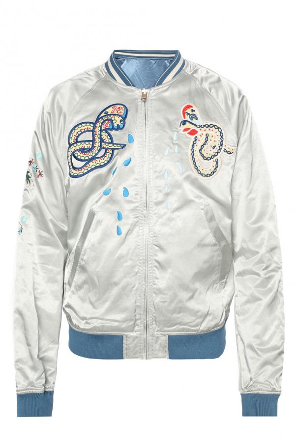 Diesel embroidered bomber on sale jacket